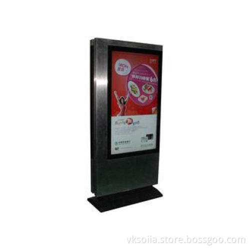 Double-sided touch screen Digital Signage Kiosk with stainl